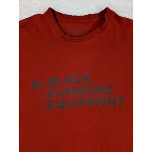 Black Diamond Climbing Equipment T-Shirt Men's M Rust Logo Organic Cotton